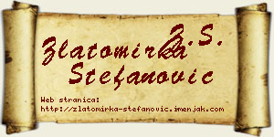 Zlatomirka Stefanović vizit kartica